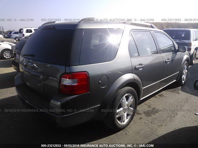 1FMDK06165GA72665 - 2005 FORD FREESTYLE LIMITED GRAY photo 4