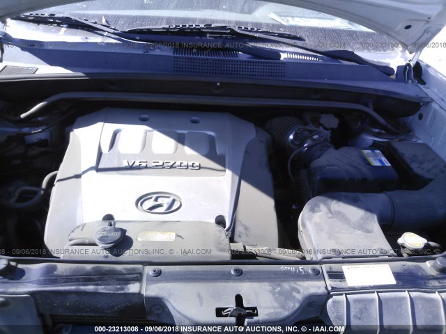 KM8JN12D56U340401 - 2006 HYUNDAI TUCSON GLS/LIMITED SILVER photo 10