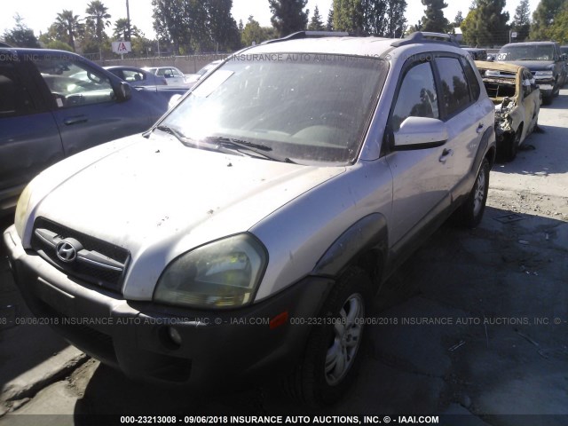 KM8JN12D56U340401 - 2006 HYUNDAI TUCSON GLS/LIMITED SILVER photo 2