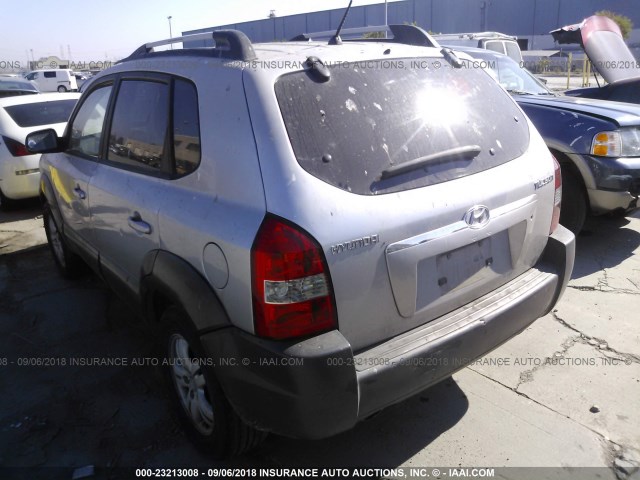 KM8JN12D56U340401 - 2006 HYUNDAI TUCSON GLS/LIMITED SILVER photo 3