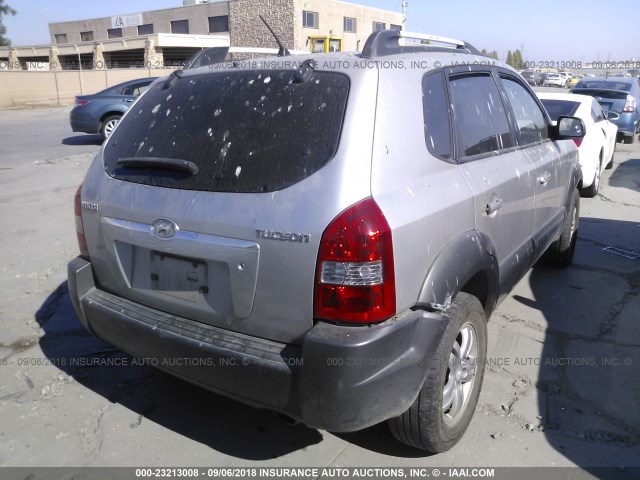 KM8JN12D56U340401 - 2006 HYUNDAI TUCSON GLS/LIMITED SILVER photo 4