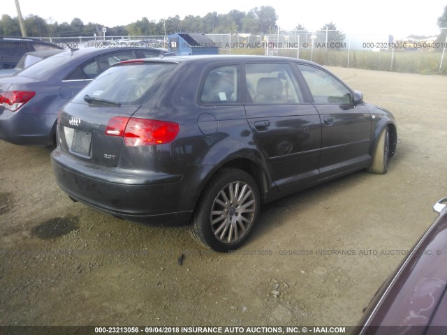 WAUNF78P66A030442 - 2006 AUDI A3 2.0 PREMIUM GRAY photo 4