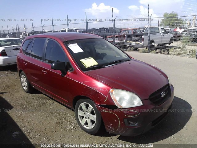 KNAFG525477055528 - 2007 KIA RONDO LX/EX RED photo 1