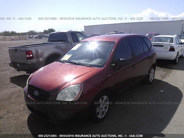 KNAFG525477055528 - 2007 KIA RONDO LX/EX RED photo 2