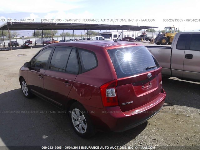 KNAFG525477055528 - 2007 KIA RONDO LX/EX RED photo 3