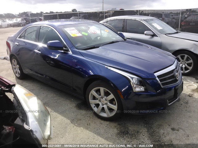 1G6AA5RAXE0125625 - 2014 CADILLAC ATS BLUE photo 1