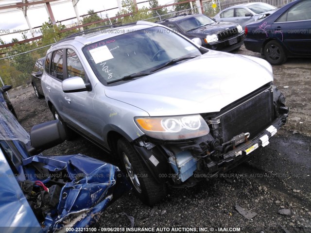 5NMSG13D67H127726 - 2007 HYUNDAI SANTA FE GLS SILVER photo 1