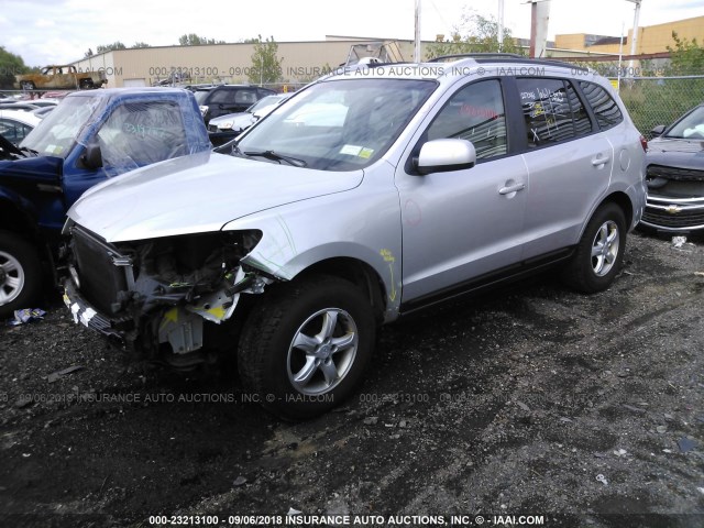 5NMSG13D67H127726 - 2007 HYUNDAI SANTA FE GLS SILVER photo 2