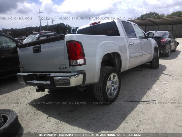 3GTP1VE02BG216626 - 2011 GMC SIERRA C1500 SLE SILVER photo 4