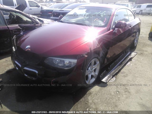 WBADX7C56CE745434 - 2012 BMW 335 I RED photo 2
