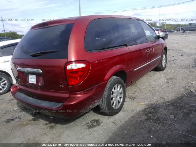 2C4GP54L12R609067 - 2002 CHRYSLER TOWN & COUNTRY LXI RED photo 4