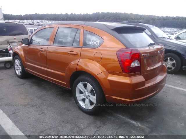 1B3CB3HA7BD191113 - 2011 DODGE CALIBER MAINSTREET ORANGE photo 3