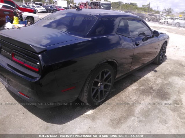 2C3CDZFJXGH317123 - 2016 DODGE CHALLENGER R/T SCAT PACK BLACK photo 4