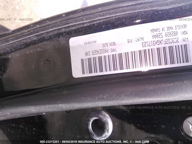 2C3CDZFJXGH317123 - 2016 DODGE CHALLENGER R/T SCAT PACK BLACK photo 9