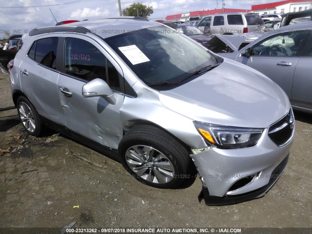 KL4CJASB6JB654189 - 2018 BUICK ENCORE PREFERRED SILVER photo 1