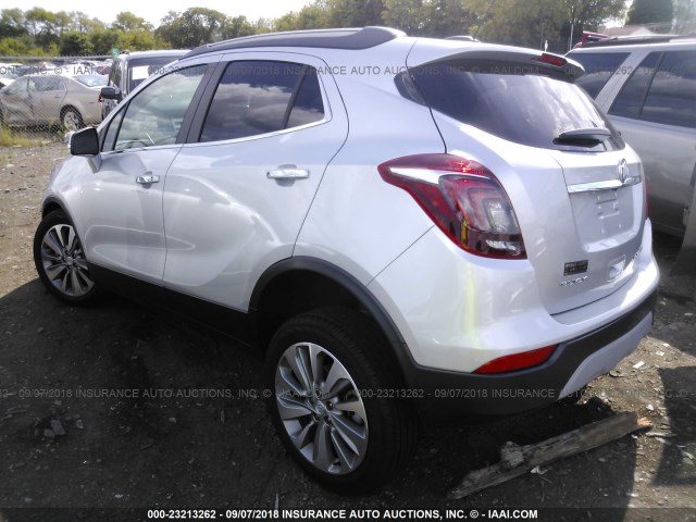 KL4CJASB6JB654189 - 2018 BUICK ENCORE PREFERRED Күміс фото 3