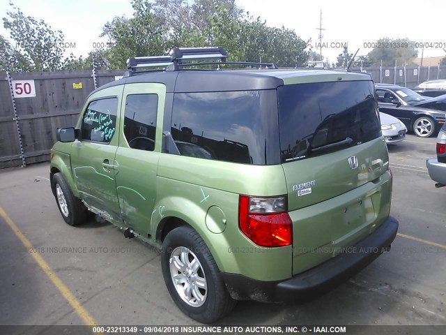 5J6YH277X6L009395 - 2006 HONDA ELEMENT EX GREEN photo 3