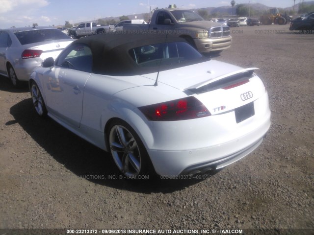 TRU41AFK3D1009505 - 2013 AUDI TTS PRESTIGE WHITE photo 3