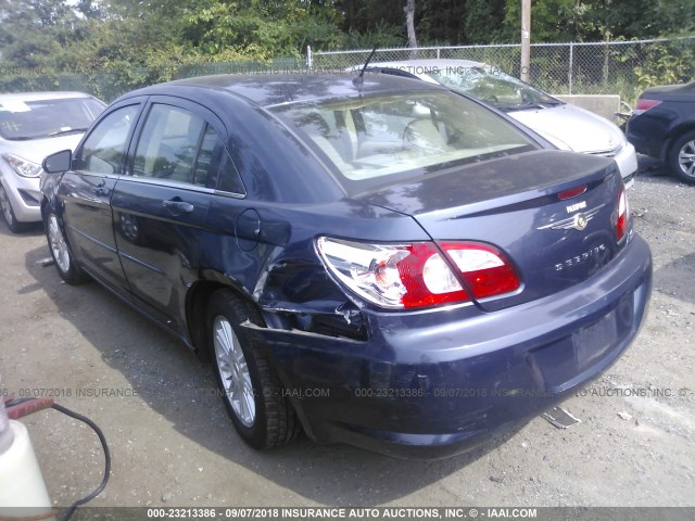 1C3LC56KX7N527359 - 2007 CHRYSLER SEBRING TOURING BLUE photo 3