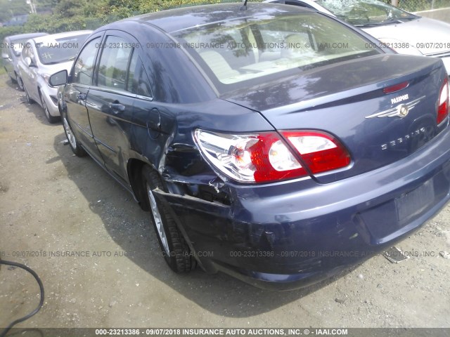 1C3LC56KX7N527359 - 2007 CHRYSLER SEBRING TOURING BLUE photo 6