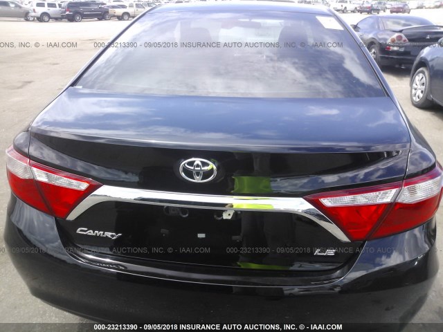 4T4BF1FK8FR506720 - 2015 TOYOTA CAMRY LE/XLE/SE/XSE BLACK photo 6