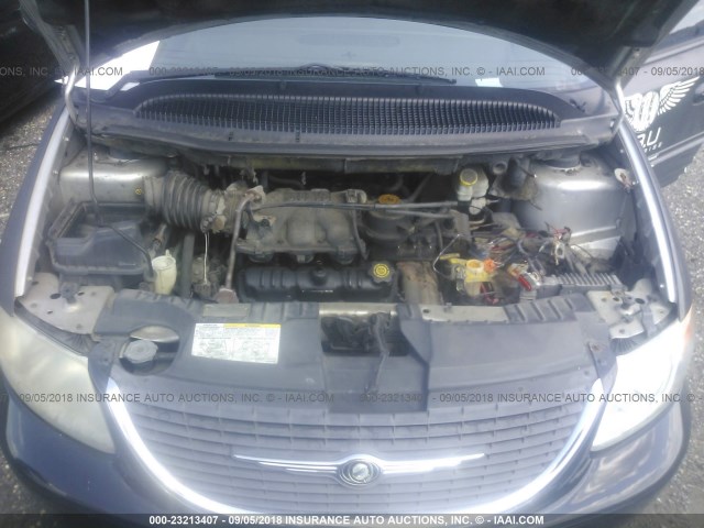 2C8GP64L91R330761 - 2001 CHRYSLER TOWN & COUNTRY LIMITED BLACK photo 10