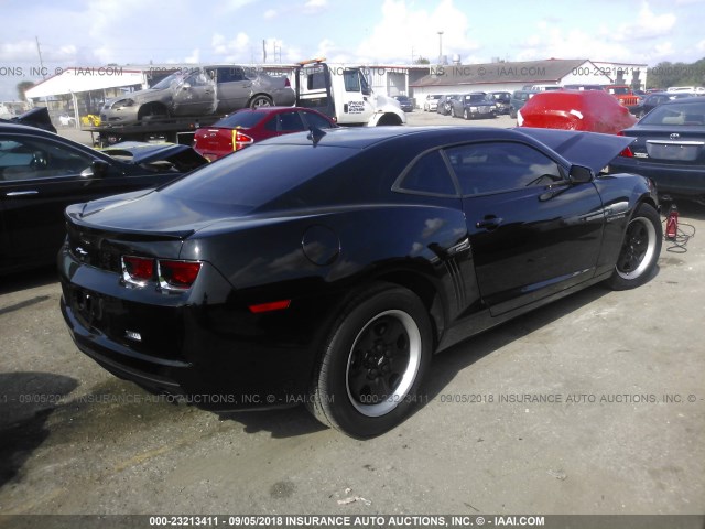 2G1FA1E39D9224887 - 2013 CHEVROLET CAMARO LS BLACK photo 4