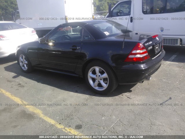 WDBKK65F53F280176 - 2003 MERCEDES-BENZ SLK 320 BLACK photo 3