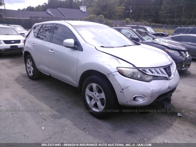 JN8AZ18UX9W104517 - 2009 NISSAN MURANO S/SL SILVER photo 1