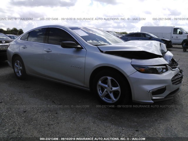 1G1ZB5ST1HF151131 - 2017 CHEVROLET MALIBU LS 银色 照片 1
