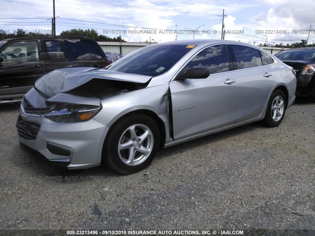 1G1ZB5ST1HF151131 - 2017 CHEVROLET MALIBU LS 银色 照片 2