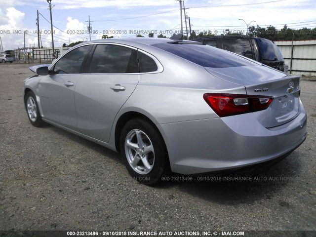 1G1ZB5ST1HF151131 - 2017 CHEVROLET MALIBU LS 银色 照片 3