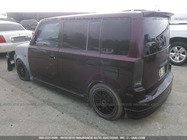 JTLKT324550195039 - 2005 TOYOTA SCION XB PURPLE photo 3