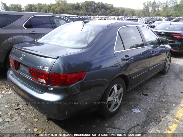 JHMCN36415C003391 - 2005 HONDA ACCORD HYBRID GRAY photo 4