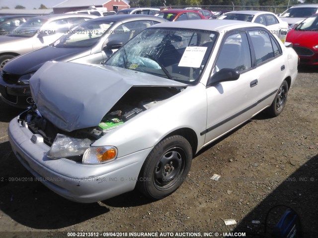 1Y1SK52861Z432183 - 2001 CHEVROLET GEO PRIZM LSI SILVER photo 2