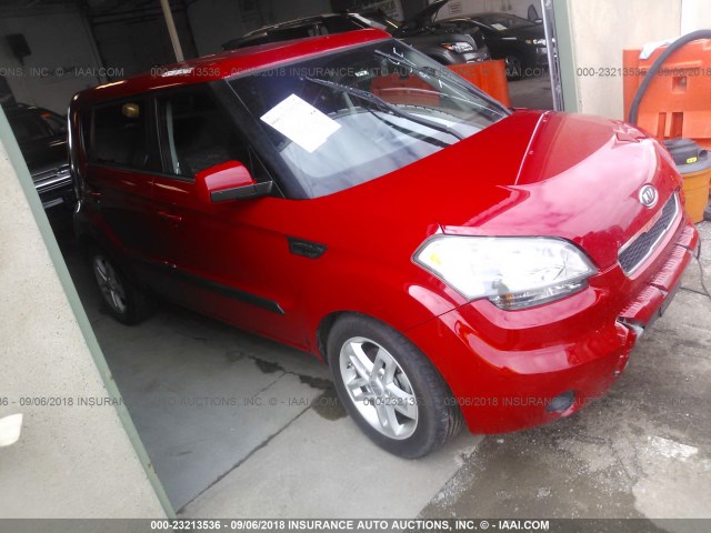 KNDJT2A29B7198854 - 2011 KIA SOUL +/!/SPORT RED photo 1