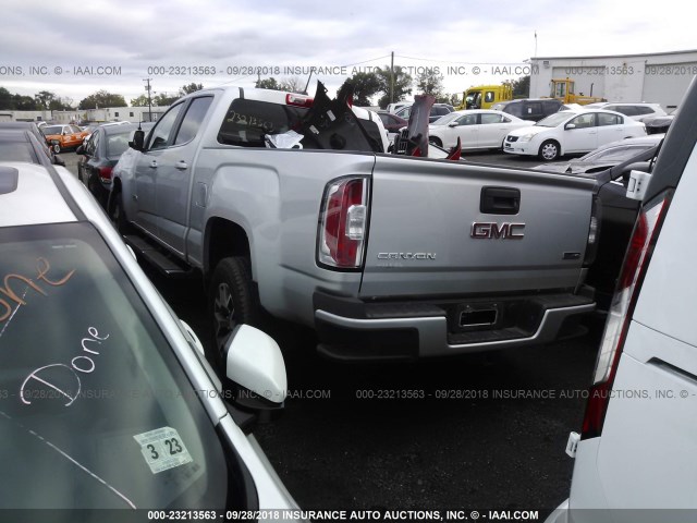 1GTG6BE37F1137628 - 2015 GMC CANYON SLE SILVER photo 3