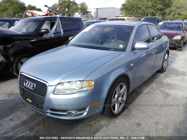 WAUAF68E35A482693 - 2005 AUDI A4 2.0T BLUE photo 2