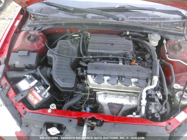 1HGES16345L007872 - 2005 HONDA CIVIC DX VP Qırmızı foto 10