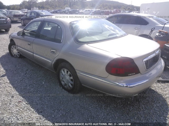 1LNHM97V0YY760189 - 2000 LINCOLN CONTINENTAL  金色 照片 3