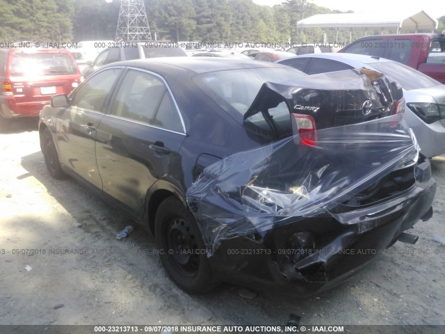 4T1BE46K39U408147 - 2009 TOYOTA CAMRY SE/LE/XLE BLACK photo 3