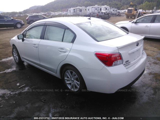 JF1GJAB69GH014421 - 2016 SUBARU IMPREZA PREMIUM WHITE photo 3