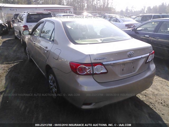 JTDBU4EE7C9173622 - 2012 TOYOTA COROLLA S/LE GOLD photo 3