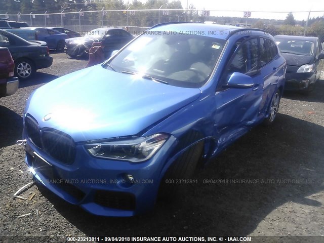 WBXHT3C30G5E53152 - 2016 BMW X1 XDRIVE28I BLUE photo 2
