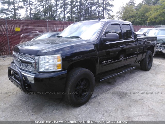 1GCRCREA7BZ435181 - 2011 CHEVROLET SILVERADO C1500  LS BLACK photo 2