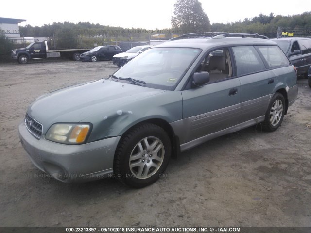 4S3BH675237629356 - 2003 SUBARU LEGACY OUTBACK AWP 绿色 照片 2