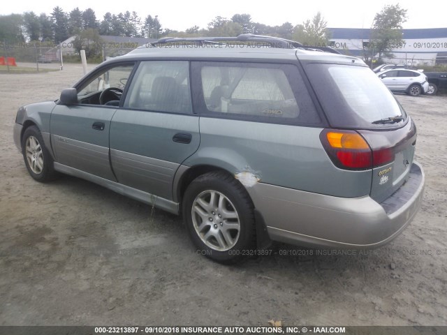 4S3BH675237629356 - 2003 SUBARU LEGACY OUTBACK AWP 绿色 照片 3