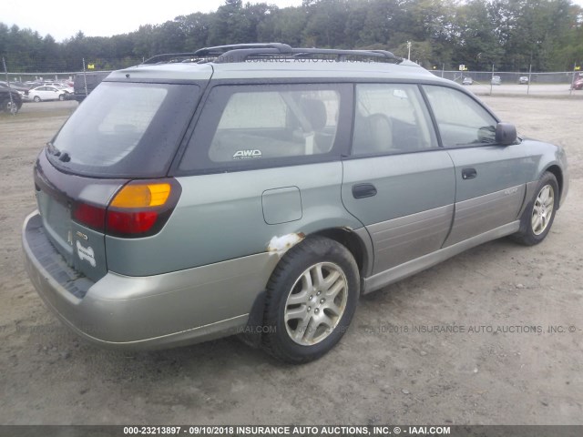 4S3BH675237629356 - 2003 SUBARU LEGACY OUTBACK AWP 绿色 照片 4