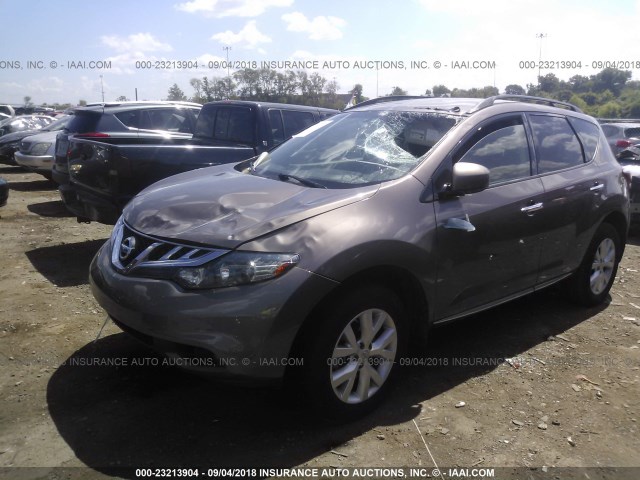 JN8AZ1MU7EW419128 - 2014 NISSAN Murano S/SL/SV/LE GOLD photo 2