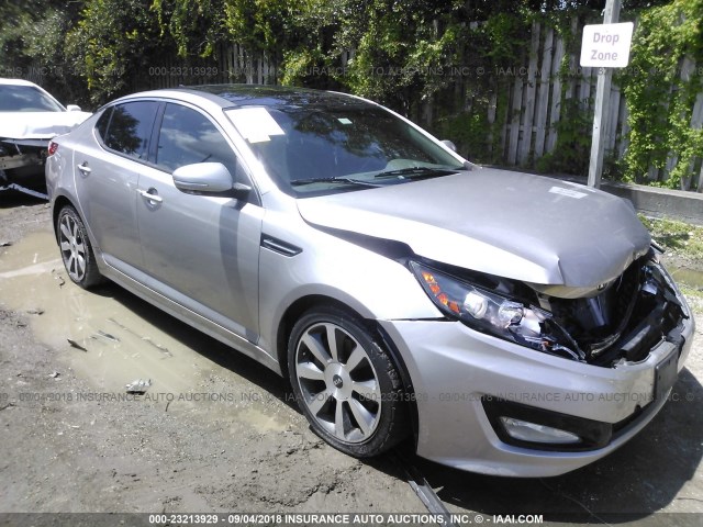 5XXGR4A68DG091716 - 2013 KIA OPTIMA SX SILVER photo 1